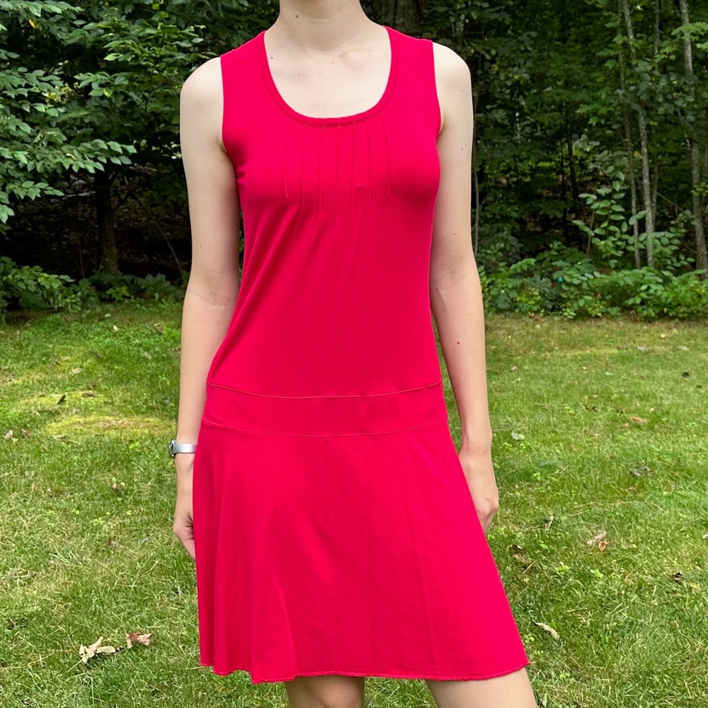 ATHLETA red drop waist tank style dress, S.
